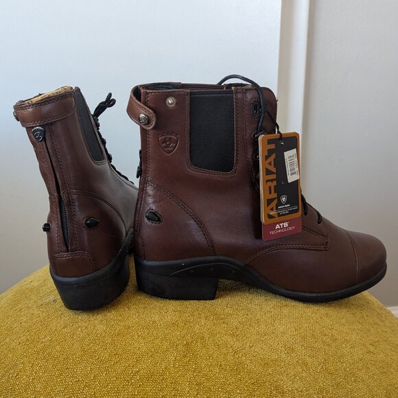 Ariat Shoes - Ariat Brown Paddock Leather Riding Boots Performer III Size 9.5B NWT